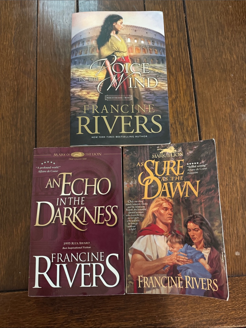 Francine Rivers Mark of the Lion Paperback Book Set